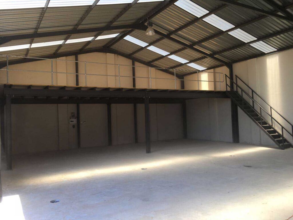 Mezzanine Floor and Steel Staircase